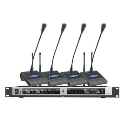 Bộ 04 Micro cổ ngỗng không dây kèm đầu thu 4 kênh D5844 | DSPPA