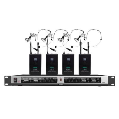 Bộ 04 Micro không dây choàng đầu kèm đầu thu 4 kênh D5843 | DSPPA