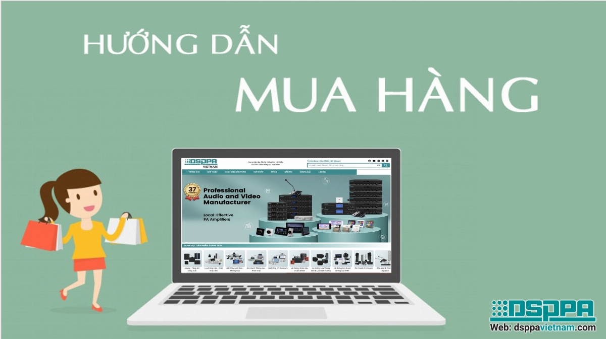 Hướng dẫn mua hàng và thanh toán trên website https://dsppavietnam.com